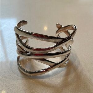 Stella & Dot Odette Sculptural Open Cuff Bracelet, S/M